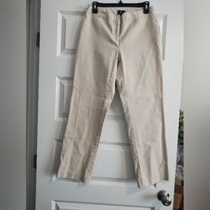 Rafaella Women's Straight-Leg Chinos - Beige/Cream